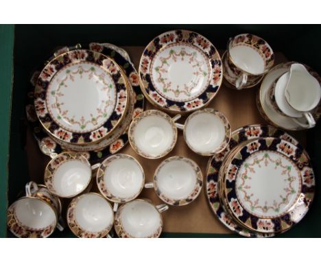 A Royal Albion China tea set, early 20th Century, comprising cups, saucers, side plates, dessert plates, cake plate, milk jug