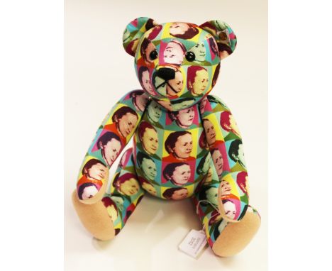 A boxed Steiff limited edition Signature 'Margarete', printed design bear, limited edition no 547 of 2007, model no 37191, wi