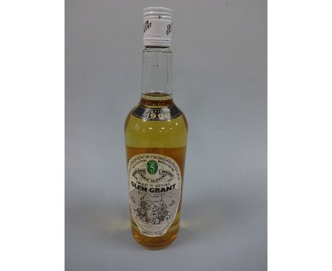 GLEN GRANT MALT SCOTCH WHISKY, five years old, distilled 1968, 26 2/3 flozs, 70% proof