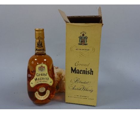 GRAND MACNISH BLENDED SCOTCH WHISKY, 26 2/3 flozs, 70% proof, in carton