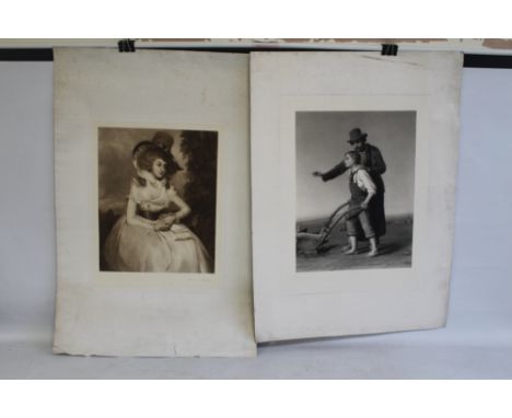 THOMAS G. APPLETON - A LARGE PORTRAIT ENGRAVING OF A LADY IN A HAT published by Reynolds &amp; Co. 1893 together with a large