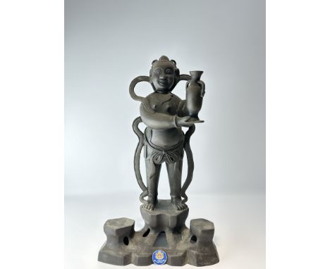 Size:(H36CM/Width22CM) Condition:(Good Condition, No Repairment Checked by UV&amp;Strong Light, Heavy Traces of Age.) Shippin