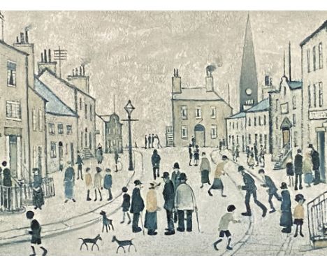 FG lithographic print by L S Lowry, 37 x 51cms. Estimate £15-20.