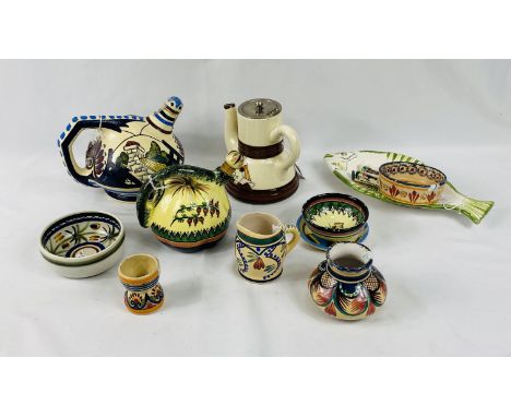 Quantity of Quimper pottery. Estimate £20-40