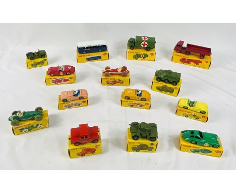 Quantity of boxed Dinky model vehicles, approximately 25. Estimate £30-50.