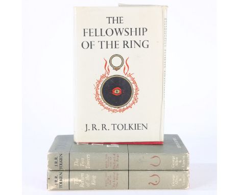 J.R.R Tolkien "The Lord of the Rings" Volumes 1 - 3, "The Fellowship of the Ring" eighth impression 1960 and having original 