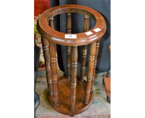 An oak spindled stick stand 