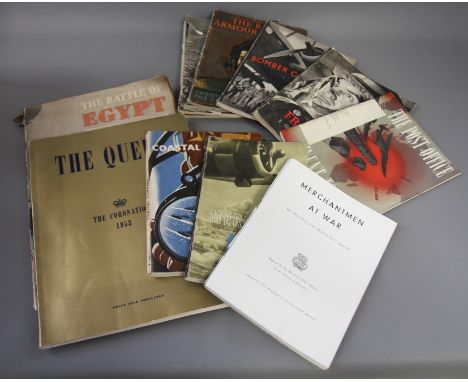 A collection of WWII official histories including the Abyssinian Campaigns, the Eighth Army, Grim Glory and others