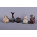 Five pieces of Roman glass, damages