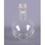 A 1930s Lalique decanter and stopper