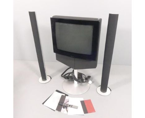 BANG & OLUFSEN - A BeoCenter 1 TV/DVD/Tuner with surround sound and Beo 4 remote control. Screen size 24". 