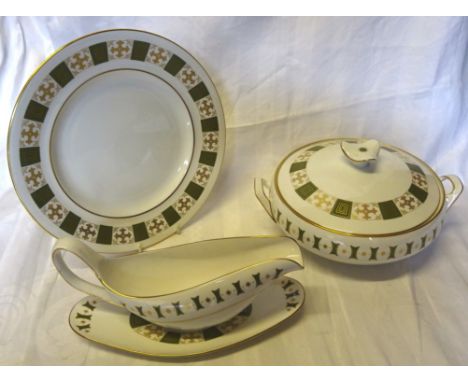 A Spode "Persia" pattern Table Service comprising plates in various sizes, vegetable dishes and covers, two handled soup bowl