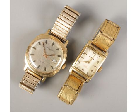 Two Gent's wristwatches; a Sekonda automatic wristwatch with 21 jewel movement, baton markers and date window, together with 