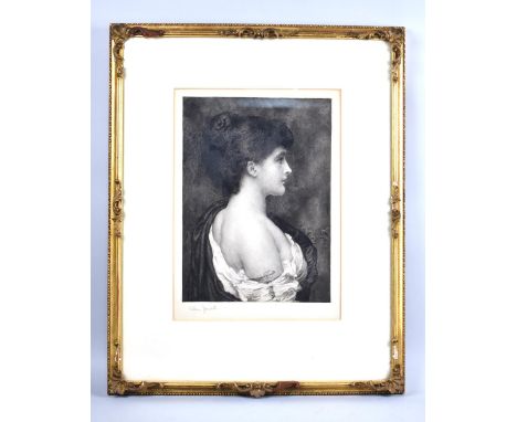 A Framed Ellen Jowett Print of a Maiden, Subject 22x30cm 