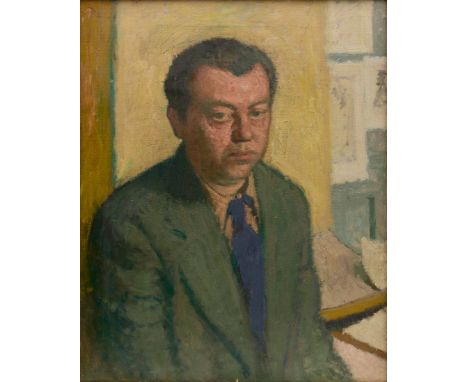 Robert Buhler RA,&nbsp;British 1916-1989 -&nbsp;Male portrait;&nbsp;oil on canvas, 64 x 51.5 cm (ARR)&nbsp;Note:&nbsp;with in