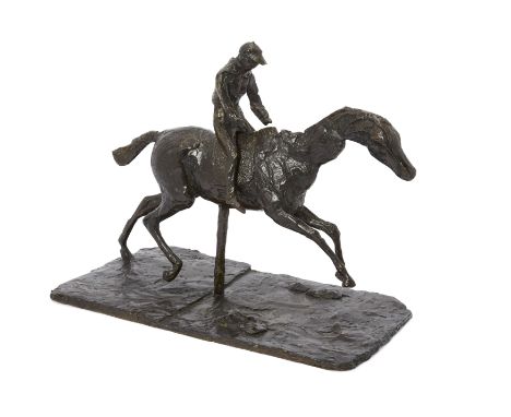 After Edgar Degas,&nbsp;French 1834-1917 -&nbsp;Cheval au galop sur le pied droit (associ&eacute; au jockey N.35), cast in 19