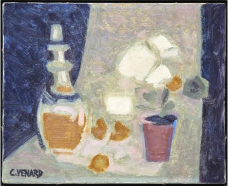 Claude Venard,  French 1913-1999 -   Nature Morte;  oil on canvas, signed lower left 'C.Venard', 33 x 40.5 cm (ARR)  Provenan