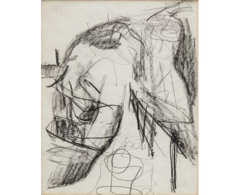 Peter Lanyon,  British 1918–1964 -   Study for Mullion Bay II, 1954;   charcoal and pencil on paper, 28.3 x 22.8 cm (ARR)   P