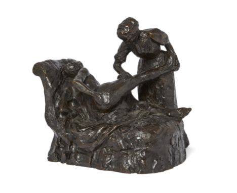 After Edgar Degas,&nbsp;French 1834-1917 -&nbsp;La masseuse, cast in 1998;&nbsp;bronze, stamped with signature, dated, number