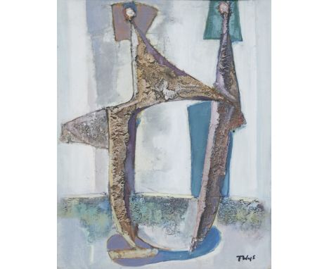 Tadeusz Was,&nbsp;Polish/British 1912-2005 -&nbsp;Abstract form;&nbsp;mixed media on board, signed lower right 'T Was', 50 x 