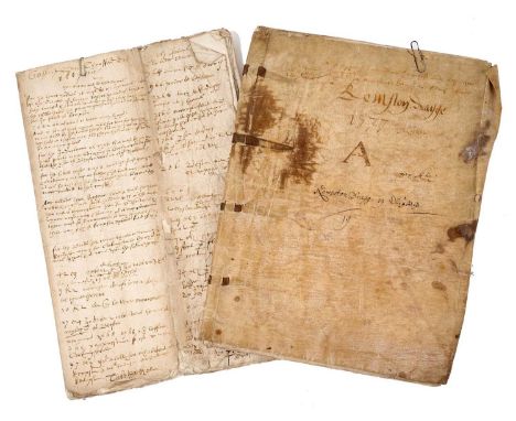 Of Kempston, Norfolk interest: 16th century vellum bound indenture - Lease by Elizabeth Cooke, Widow to Antony Wyteman of Spo