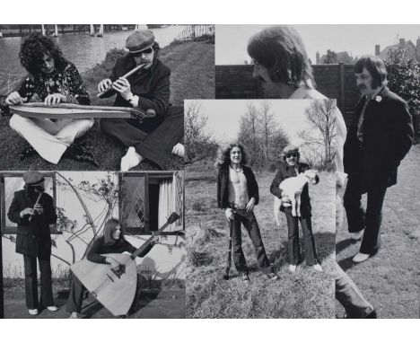 Richard Drew, known as Zacron (British, 1943-2012) limited edition print - Zacron at home with four members of Led Zeppelin, 