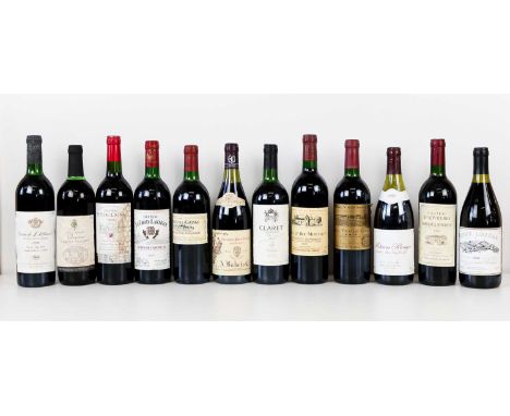 12 bottles Mixed Lot Good Mature Drinking Wines 12 bottles Mixed Lot Good Mature Drinking Wines comprising: 1 bottle Chateau 