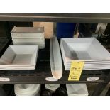 Lot d'assiettes variées sur 2 tablettes 60 + mrcx