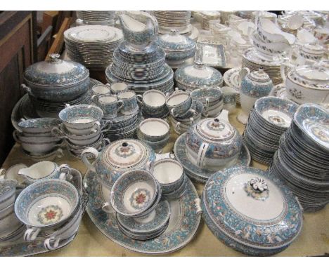 A Wedgwood Turquoise Florentine part dinner, tea and coffee service, W2714CONDITION REPORT AND COMPRISING (ALL COUNTS ARE APP