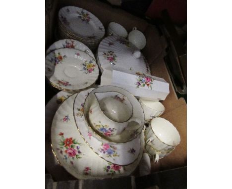 A box of Royal Worcester Roanoke china