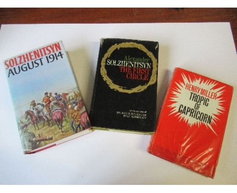 The First Circle, by Alexander Solzhenitsyn, Collins and Harvill, 1968 first English edition, together with August 1914, by A