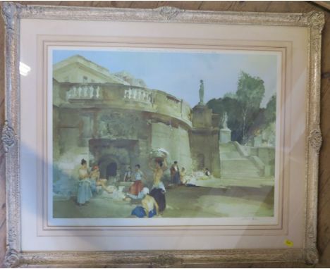 Four Russell Flint colour prints, all signed in pencil 3 approx 19ins x 25 ins, 1 approx 16 ins x 23 ins - the latter has an 