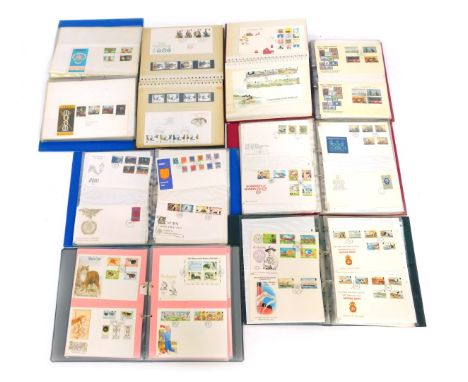 A collection of first day covers, to include Guernsey, late 1980s to early 1990s, British 1981-1983, Jersey 1980s, Isle of Ma