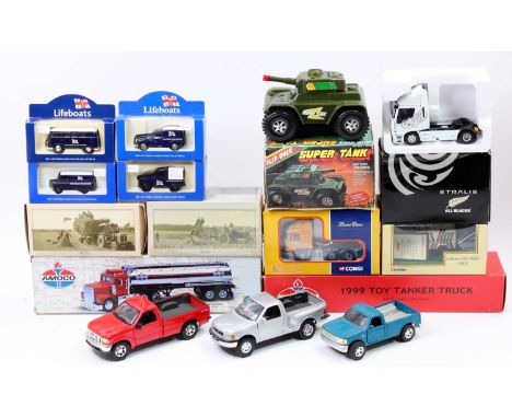 A collection of mixed scale modern release diecasts to include Atlas Editions, Corgi Toys, Eligor and others, specific exampl