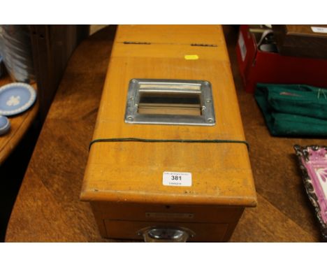 An old cash till; and an Edwardian mantel clock 