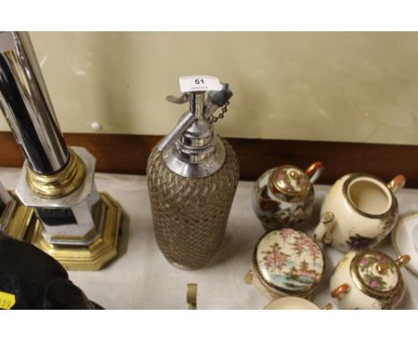 A Sparkletts of London vintage soda syphon 