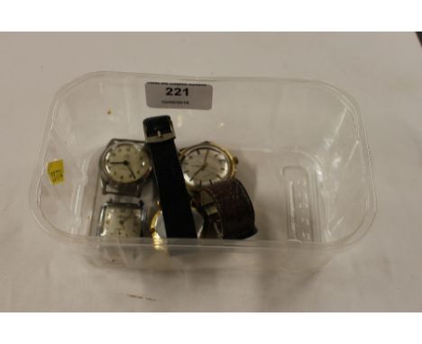A Timex automatic wrist watch and three other vintage watches 