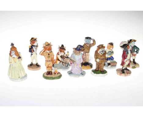 Collection of ten Jacobs of Whitby figures with certificates.
