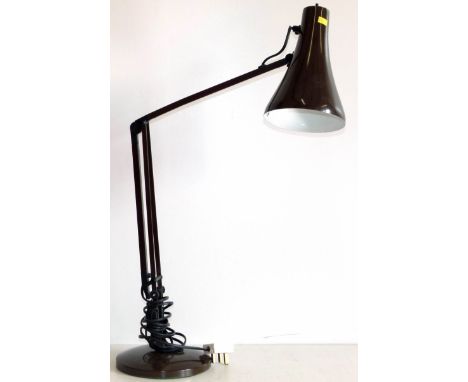 Modern brown 'Anglepoise' lamp. Condition reports are not available for the Interiors Sale.