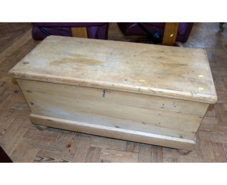 Small stripped pine trunk. Condition reports are not available for the Interiors Sale.