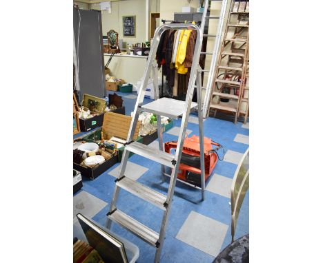 A Folding Three Step Aluminium Step Ladder by Youngman 