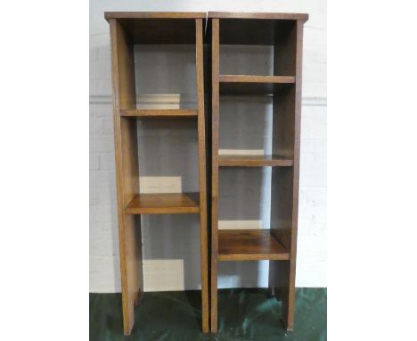 A Pair of Modern Storage Shelf Units, 109cm High x 32cm Wide 