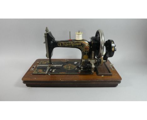 A Frister and Rossmann Manual Sewing Machine, Missing Lid 