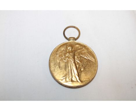 A First War Victory medal awarded to No. 15072 Pte. A. Squires Devon Regiment served with the Loyal North Lancashire Regiment