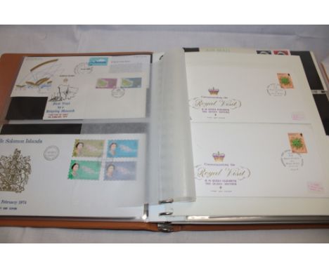 An album of 1970s Royal Visit illustrated Commonwealth first day covers