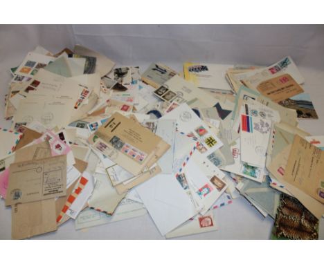 A large selection of various postal covers, mainly Commonwealth with first day covers, illustrated items, etc