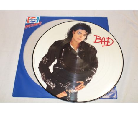 A Michael Jackson "Bad" picture disc