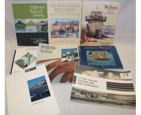 Various Cornish Art related volumes including Tovey (D) George Fagan Bradshaw and the St. Ives Society of Artists, 1 vol. sig