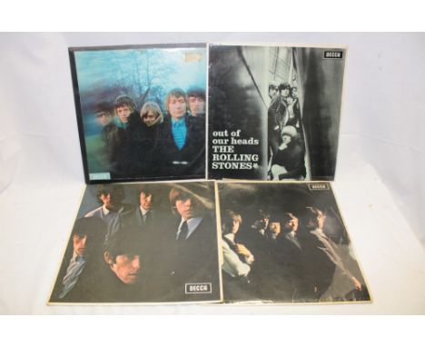 Four Rolling Stones 1960s LPs including "The Rolling Stones", "Stones No. 2", etc (4)