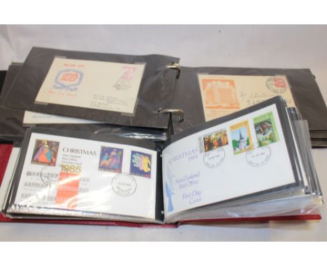 Two albums containing a collection of New Zealand first day covers and souvenir covers, 1930's onwards